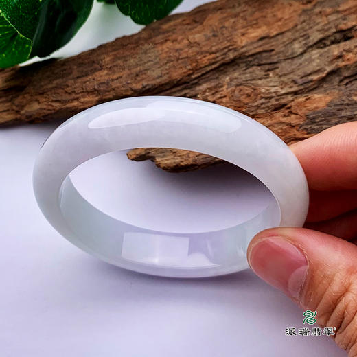 派瑞翡翠 翡翠手镯 糯种 浅紫 商品图2
