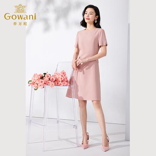 乔万尼夏连衣裙简约职场气质显瘦ET2E217 商品图2