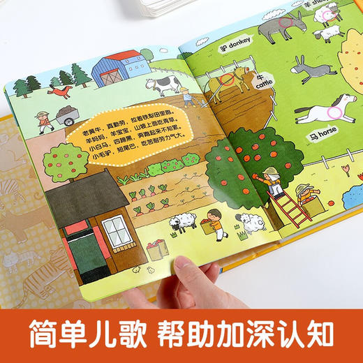 宝宝点读认知发声书礼盒  2册书+识字卡 商品图3