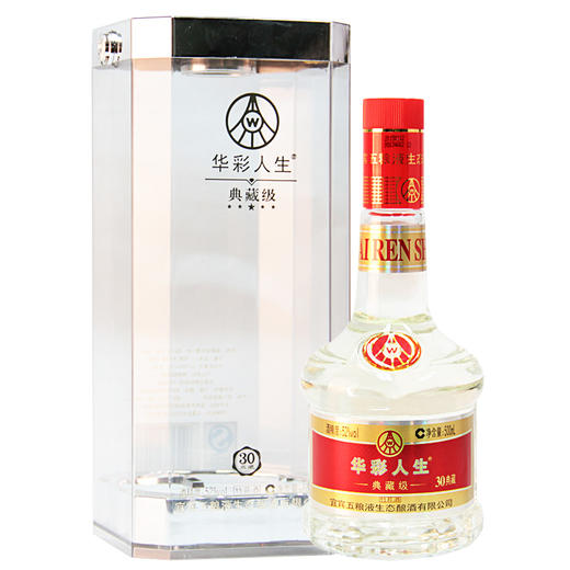 五粮液华彩人生30典藏级浓香型露酒 500m/L瓶 商品图0