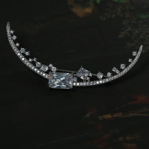 甄珠贝 【月光宝石】韩剧《迷雾》女主同款 纯手工镶嵌精品胸针 商品图4