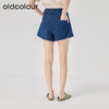 oldcolour2023夏新款高腰气质显瘦百搭直筒牛仔短裤女O24111426 商品缩略图4