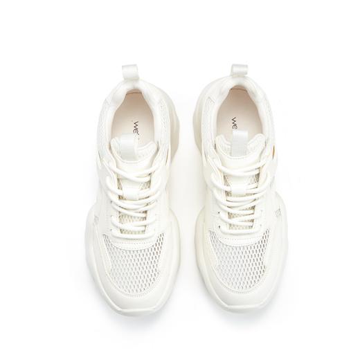 westory真皮厚底增高网面老爹鞋女款2023秋季新款高级感圆头老爹鞋S23AM56391 商品图7