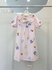 【断码清仓】女童夏日风情短袖睡裙100%全棉双层纱布婴儿棉纱越洗越软【孤品/瑕疵品/样品/清仓秒杀专拍链接 不支持退换 】 商品缩略图5