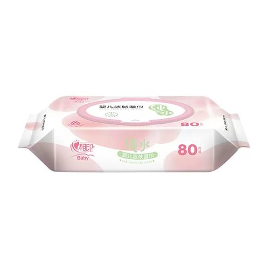 心相印婴儿洁肤柔湿巾80片装（纯水）粉色XYA080 商品图2