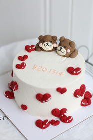 小熊情侣蛋糕