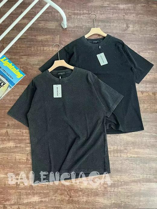 7000颗水钻巴黎世家 23ss 满天星满身烫钻短袖 商品图2