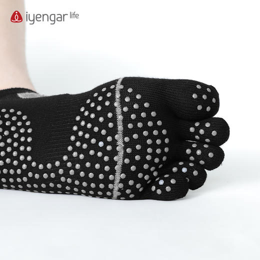 F1055男装五趾袜 男瑜伽袜 黑色瑜伽袜子 商品图4