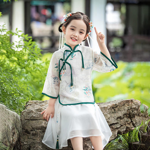 儿童汉服古风襦裙中国风两件套PJX-BD2270 商品图5