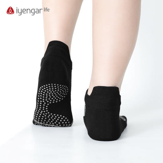 F1055男装五趾袜 男瑜伽袜 黑色瑜伽袜子 商品图1