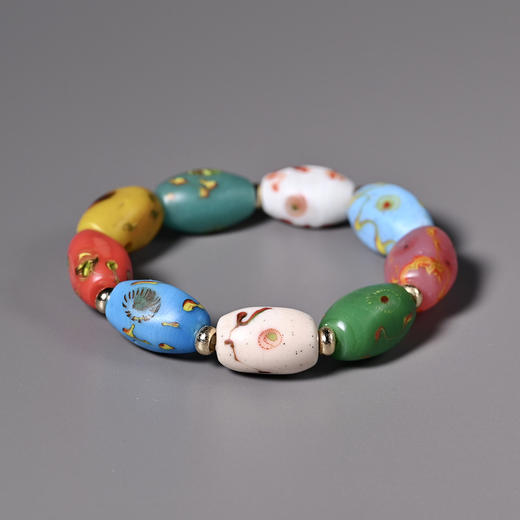 清代点彩琉璃珠手串 商品图3