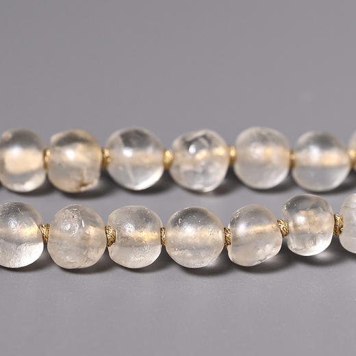 西亚高古飞碟红玛瑙+白水晶项链 商品图4