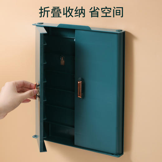 「多层折叠！可壁挂」备菜架挂壁免打孔折叠菜架 多功能厨房用品置物架家用火锅盘配菜盘收纳整理 商品图3