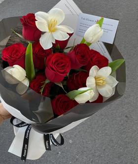 炙热的爱-----红玫瑰花束