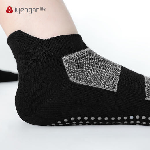 F1055男装五趾袜 男瑜伽袜 黑色瑜伽袜子 商品图3