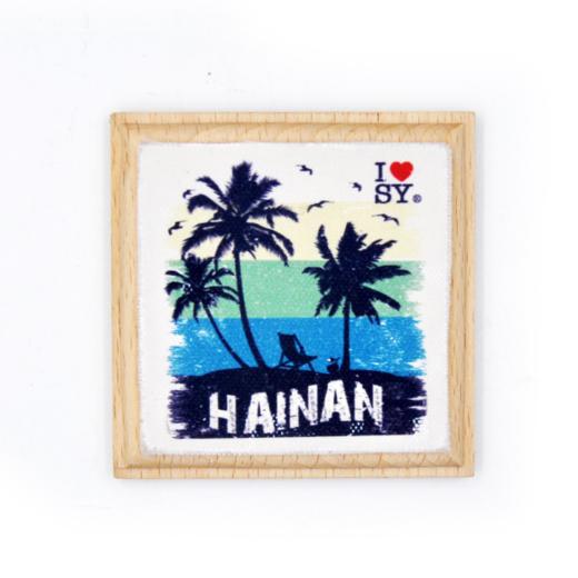 海南三亚椰岛剪影冰箱贴-琼 商品图0