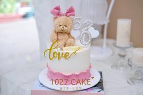 1027CAKE  | 520  爱的告白 小熊 周年纪念 情人节