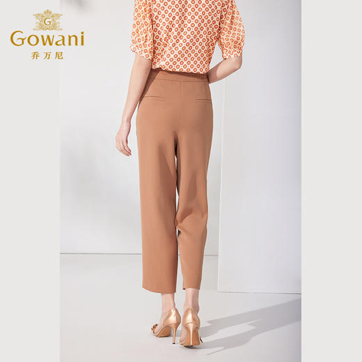 乔万尼夏季休闲裤经典百搭高腰显瘦哈伦裤ET2F253 商品图4