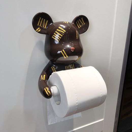 【日用百货】-暴力熊纸巾架厨房卫生间壁挂免打孔 商品图0