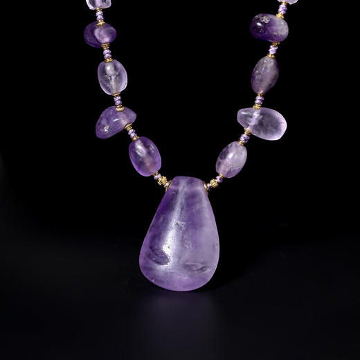 西亚高古紫水晶“重生”护身符项链 商品图2