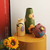 【家居饰品】-复古风创意彩绘陶瓷花瓶摆件（不含花） 商品缩略图0