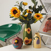 【家居饰品】-复古风创意彩绘陶瓷花瓶摆件（不含花） 商品缩略图2