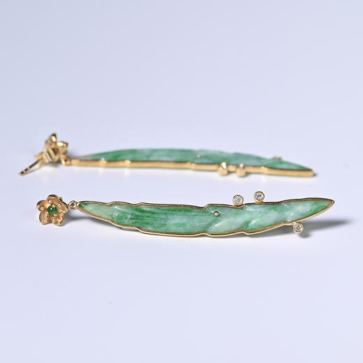 清代翡翠“一帆风顺”耳环 商品图5