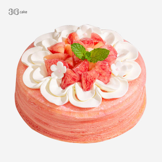 蜜桃茉莉手作千层，可选6/8英寸 商品图0