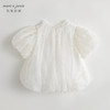 marcjanie马克珍妮新款夏装 女童田园风花苞网纱小衫231055 商品缩略图2