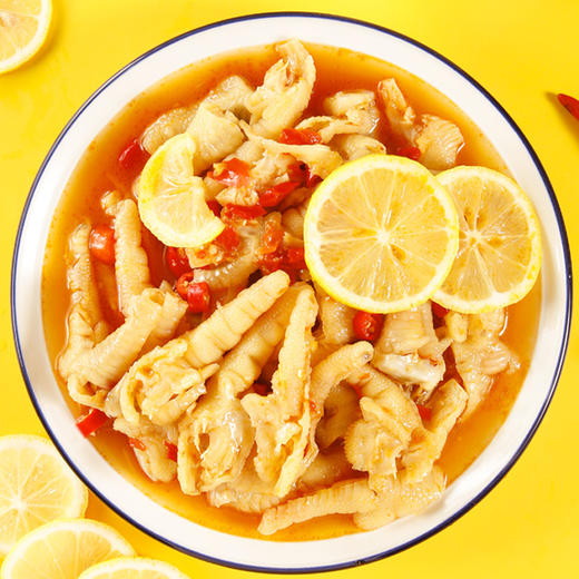 【酸辣柠檬无骨鸡爪】酸酸辣辣，酸甜爽辣，每一只凤爪都均匀入味，即食凤爪泡椒网红夜市肉类零食健康 商品图0