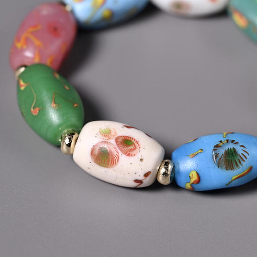 清代点彩琉璃珠手串 商品图6