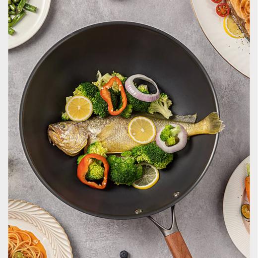 三禾窒氮防锈炒菜铁锅燃气灶专用无涂层微纳物理炒锅 商品图2