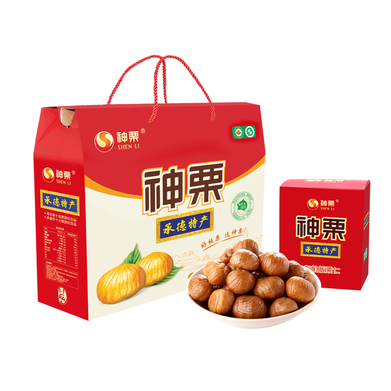 神栗有机板栗仁礼盒800g(80g*5*2)