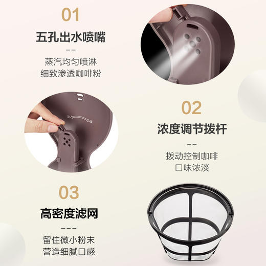 小熊咖啡机KFJ-A06Q1【分仓直发，72小时发货，周末节假日不发货】 商品图6