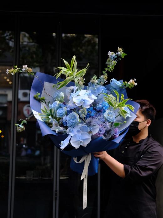 蓝调朦胧----小众蓝色系色花束 商品图0