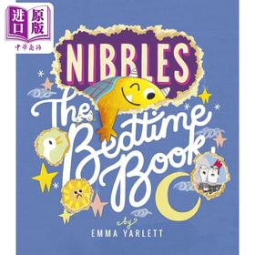 【中商原版】Emma Yarlett:Nibbles: The Bedtime Book 啃书小黄怪尼宝:晚安故事 英文原版 进口图书 儿童绘本 故事图画书