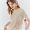 【棉麻镂空针织衫】23年春夏新品女士圆领针织套衫时尚镂空透气内搭上衣 商品缩略图0