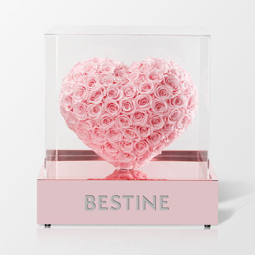 VBEINGS花语 永生花 蓝牙旋转爱心 旋转爱心摆件送女友生日礼物 商品图2