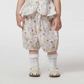 英氏-童衣类（夏）G3英梭短裤喷流白80CM