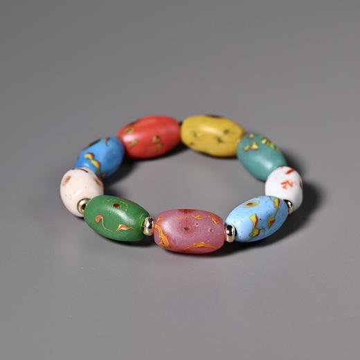 清代点彩琉璃珠手串 商品图4