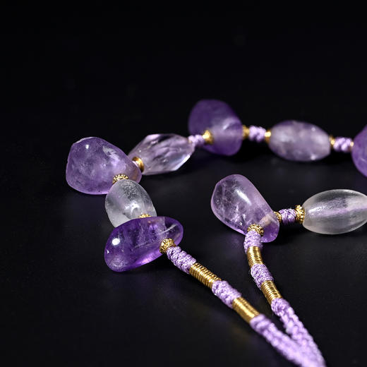 西亚高古紫水晶“重生”护身符项链 商品图6