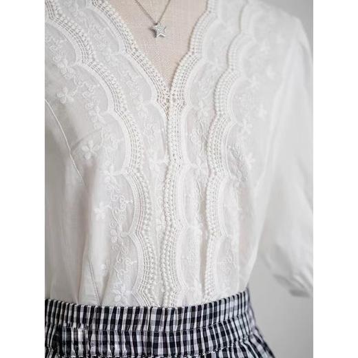 【百图lulu定制】【铃兰衬衫】法式温柔风  灯笼袖衬衫 商品图8