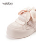 westory2023春夏新款百搭厚底小白鞋商场同款真皮松糕板鞋女55901 商品缩略图1