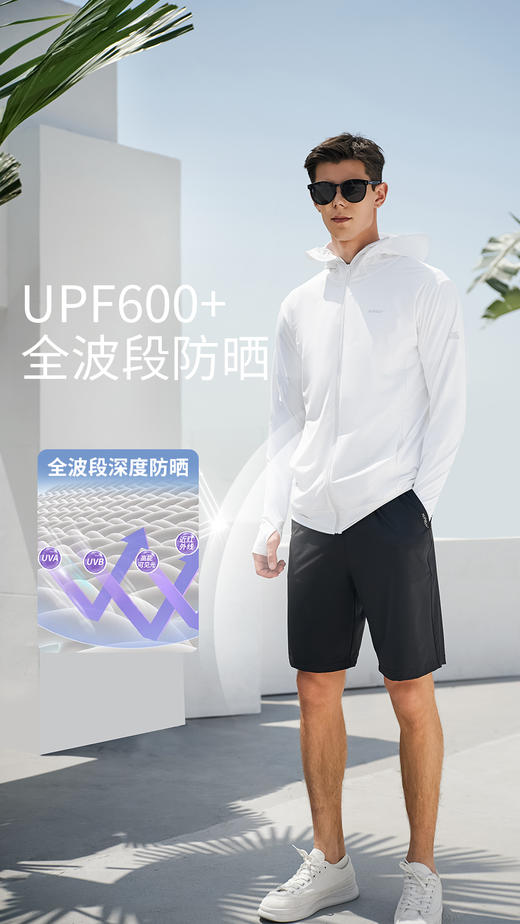 Supield素湃全波段防晒短裤男夏季凉感透气五分裤户外运动防蚊虫 商品图4