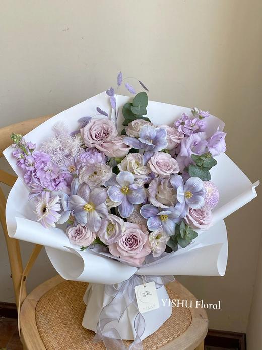 爱你的神秘优雅---紫色系混搭花束 商品图3