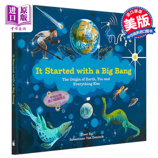 【中商原版】STEAM 大爆炸起源 It Started with a Big Bang 儿童百科宇宙太空知识绘本人类起源 精装 英文原版 7-12岁 商品图0