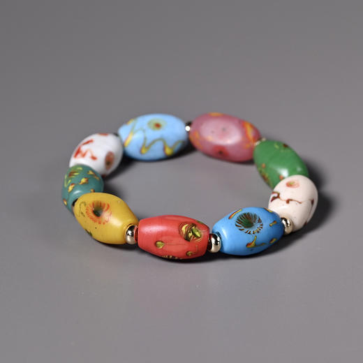 清代点彩琉璃珠手串 商品图2