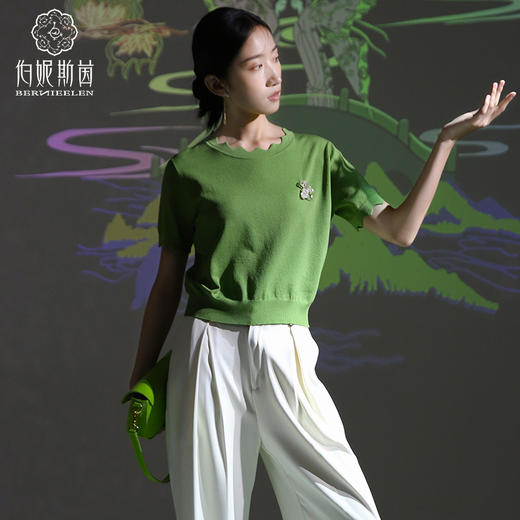 千年情话—薄款七个色针织衫2E50005 商品图1