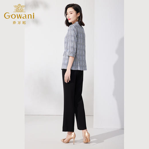 乔万尼真丝小西装修身显瘦简约职场收腰外套ET2B297 商品图4