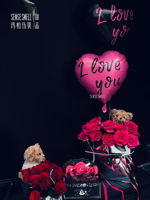 真爱发声日——520花束（玫瑰13-15支,带小熊） 商品图4